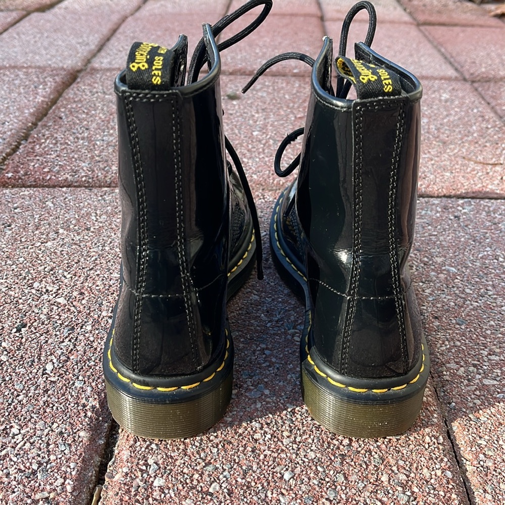Dr. Martens Black Combat & Moto Boots - Picture 2 of 3